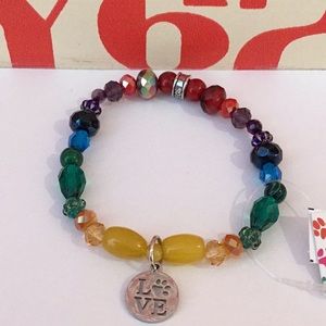 Chavez for Charity Dog Charm Bracelet, NWT